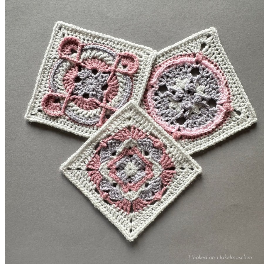 Beautiful 6 Inch Squares – designed by Pam – Hooked on Häkelmaschen